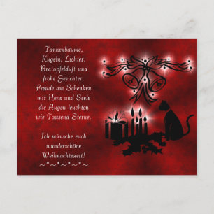 Weihnachtsgedicht Deutsch, voeg Jouw tekst toe Briefkaart