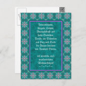 Weihnachtsgedicht Deutsch, voeg Jouw tekst toe Briefkaart (Voorkant / Achterkant)