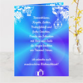 Weihnachtsgedicht Deutsch, voeg Jouw tekst toe Kaart (Gele Bloem)