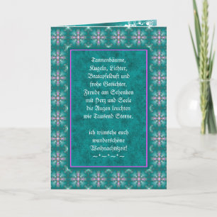 Weihnachtsgedicht Deutsch, voeg Jouw tekst toe Kaart