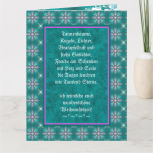 Weihnachtsgedicht Deutsch, voeg Jouw tekst toe Kaart
