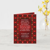 Weihnachtsgedicht Deutsch, voeg Jouw tekst toe Kaart (Gele Bloem)