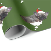 Weihnachtsgeschenkpapier  französische Bulldogge Cadeaupapier (Rol Hoek)