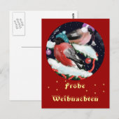 Weihnachtsgruss , Dompfaff Briefkaart (Voorkant / Achterkant)