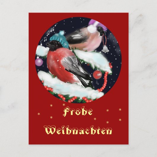 Weihnachtsgruss , Dompfaff Briefkaart (Voorkant)