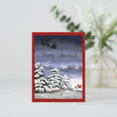 Weihnachtsgruss, Geschenk für den Fuchs Feestdagenkaart (Staand voorkant)