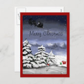 Weihnachtsgruss, Geschenk für den Fuchs Feestdagenkaart (Voorkant / Achterkant)