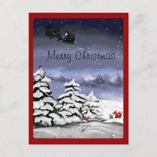 Weihnachtsgruss, Geschenk für den Fuchs Feestdagenkaart