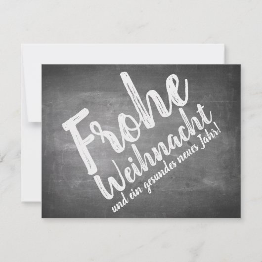 Weihnachtsgrüße auf der Kreidetafel (Voorkant)