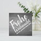 Weihnachtsgrüße auf der Kreidetafel (Staand voorkant)