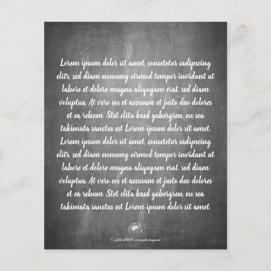 Weihnachtsgrüße auf der Kreidetafel (Achterkant)