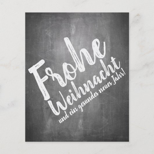 Weihnachtsgrüße auf der Kreidetafel (Voorkant)