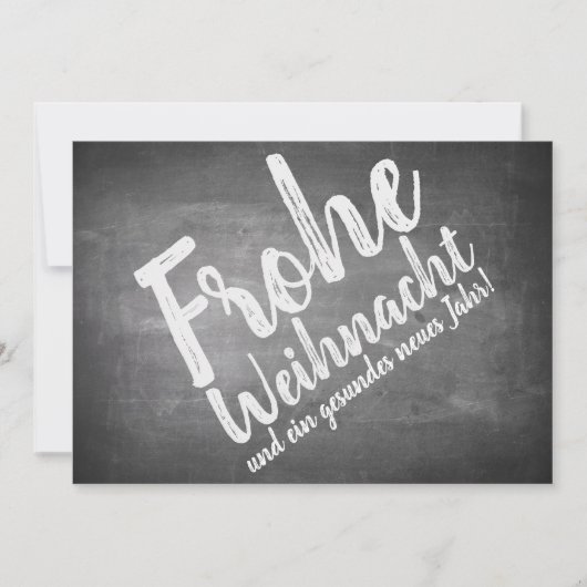 Weihnachtsgrüße auf der Kreidetafel (Voorkant)