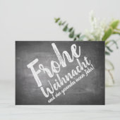 Weihnachtsgrüße auf der Kreidetafel (Staand voorkant)