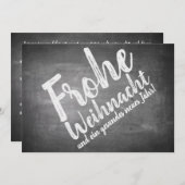 Weihnachtsgrüße auf der Kreidetafel (Voorkant / Achterkant)