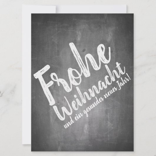 Weihnachtsgrüße auf der Kreidetafel (Voorkant)