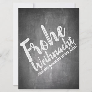 Weihnachtsgrüße auf der Kreidetafel