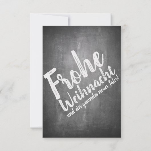 Weihnachtsgrüße auf der Kreidetafel (Voorkant)