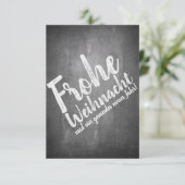 Weihnachtsgrüße auf der Kreidetafel (Staand voorkant)