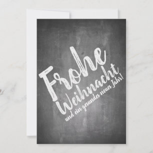 Weihnachtsgrüße auf der Kreidetafel