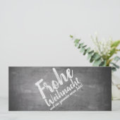 Weihnachtsgrüße auf der Kreidetafel (Staand voorkant)