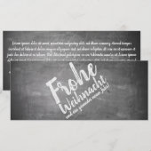 Weihnachtsgrüße auf der Kreidetafel (Voorkant / Achterkant)