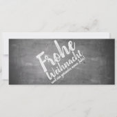 Weihnachtsgrüße auf der Kreidetafel (Voorkant)