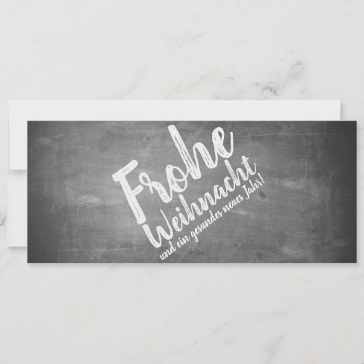 Weihnachtsgrüße auf der Kreidetafel (Voorkant)