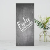 Weihnachtsgrüße auf der Kreidetafel (Staand voorkant)