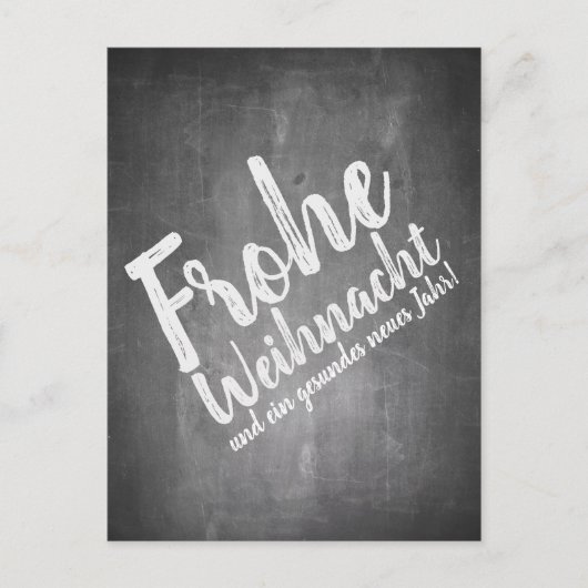 Weihnachtsgrüße auf der Kreidetafel Feestdagenkaart (Voorkant)