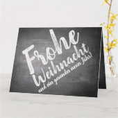 Weihnachtsgrüße auf der Kreidetafel Kaart (Gele Bloem)