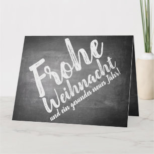 Weihnachtsgrüße auf der Kreidetafel Kaart