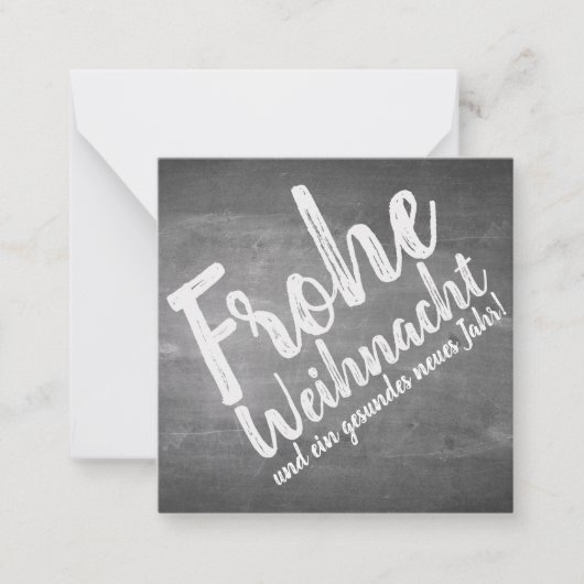 Weihnachtsgrüße auf der Kreidetafel Notitiekaartje (Voorkant)