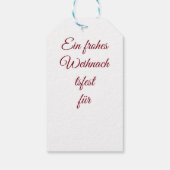 Weihnachtsgrüße Cadeaulabel (Achterkant)