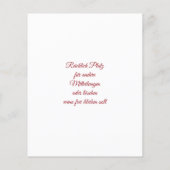 Weihnachtsgrüße Flyer (Achterkant)