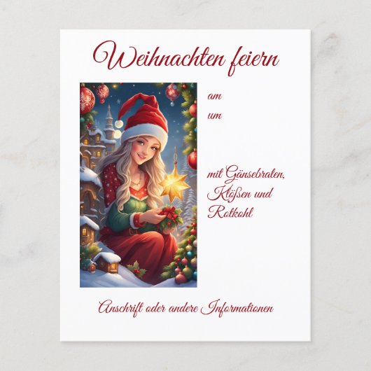 Weihnachtsgrüße Flyer (Voorkant)