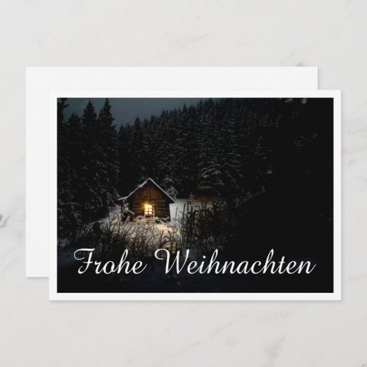 Weihnachtsgrüße mit Hexenhaus (Voorkant / Achterkant)