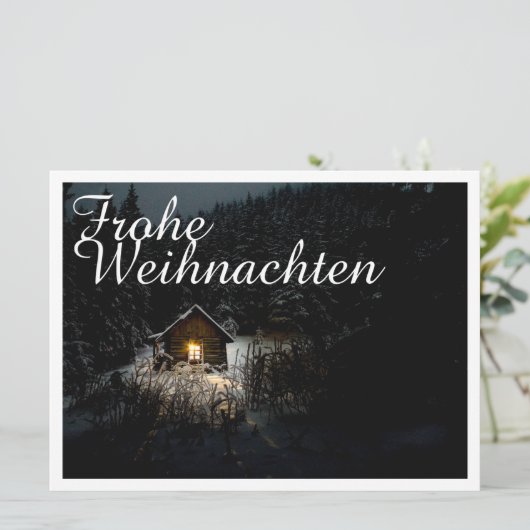 Weihnachtsgrüße mit Hexenhaus (Staand voorkant)