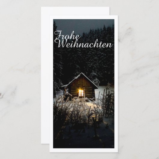 Weihnachtsgrüße mit Hexenhaus (Voorkant / Achterkant)