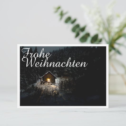 Weihnachtsgrüße mit Hexenhaus (Staand voorkant)