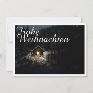 Weihnachtsgrüße mit Hexenhaus