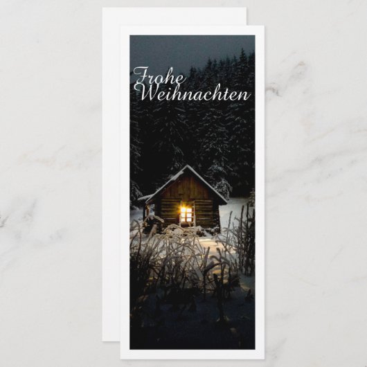 Weihnachtsgrüße mit Hexenhaus (Voorkant / Achterkant)