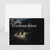 Weihnachtsgrüße mit Hexenhaus (Voorkant / Achterkant)
