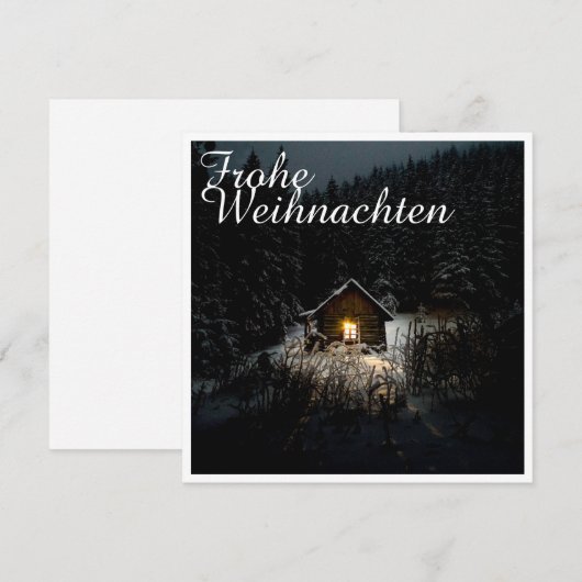 Weihnachtsgrüße mit Hexenhaus (Voorkant / Achterkant)