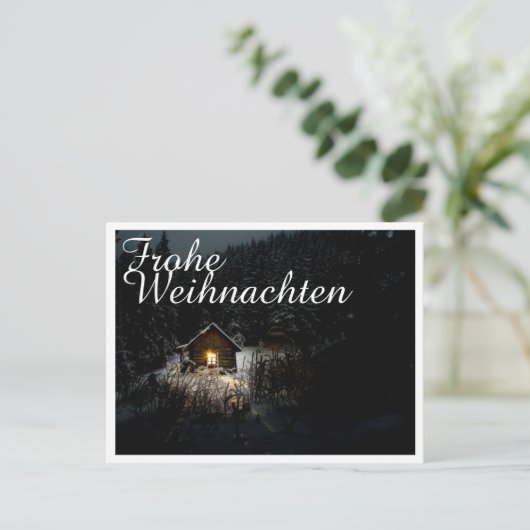 Weihnachtsgrüße mit Hexenhaus Briefkaart (Staand voorkant)