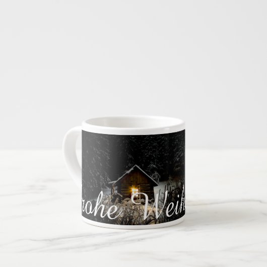 Weihnachtsgrüße mit Hexenhaus Espresso Kop (Links)