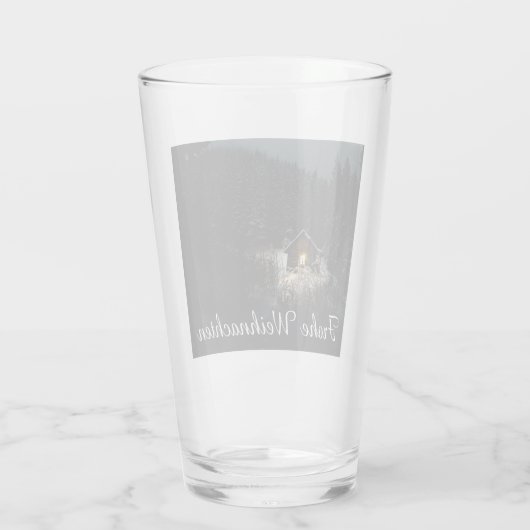 Weihnachtsgrüße mit Hexenhaus Glas (Achterkant)