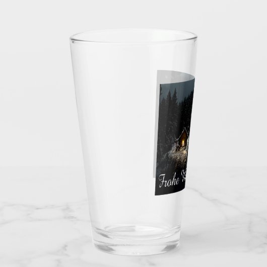 Weihnachtsgrüße mit Hexenhaus Glas (Rechts)