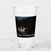 Weihnachtsgrüße mit Hexenhaus Glas (Voorkant)