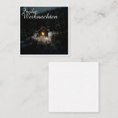 Weihnachtsgrüße mit Hexenhaus Notitiekaartje (Voorkant / Achterkant)